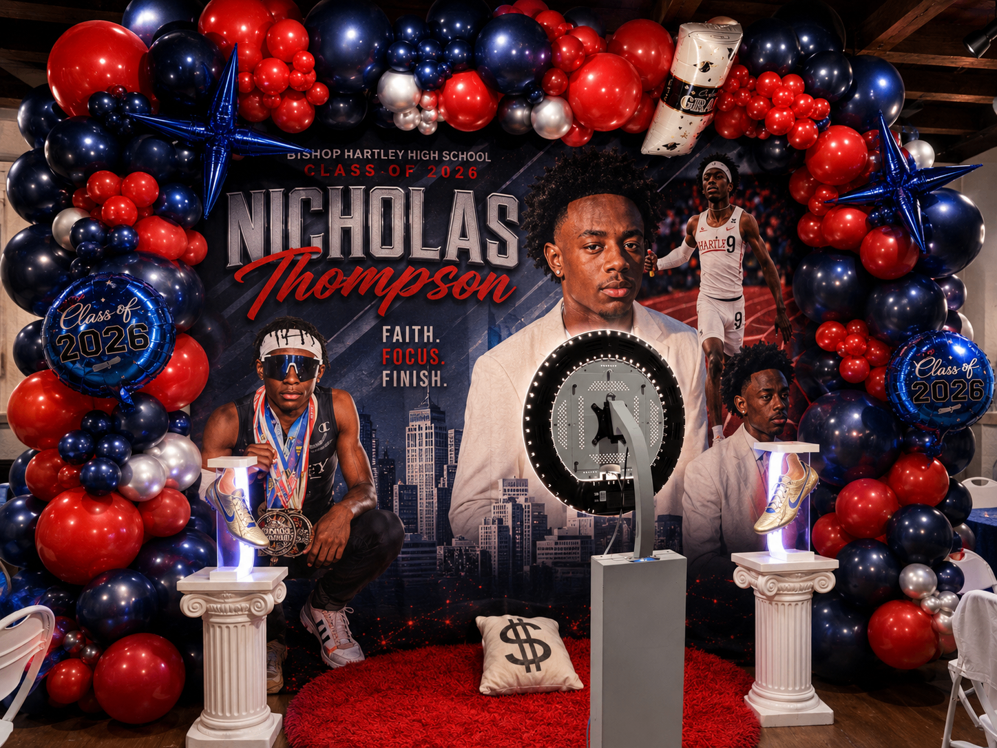 Nicholas Thompson — Faith. Focus. Finish. — Graduation event by Good Time Mascots