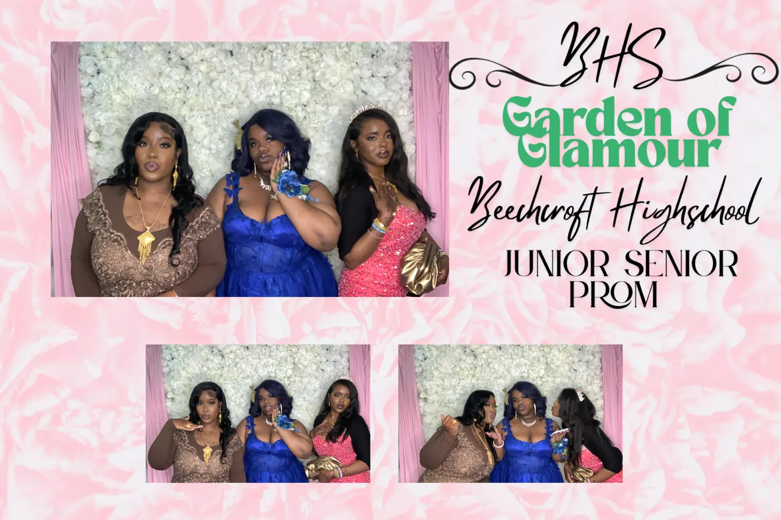 Custom overlay strip from a high school prom photo booth — Photo Booth & 360 Experiences by Good Time Mascots in Columbus, Ohio