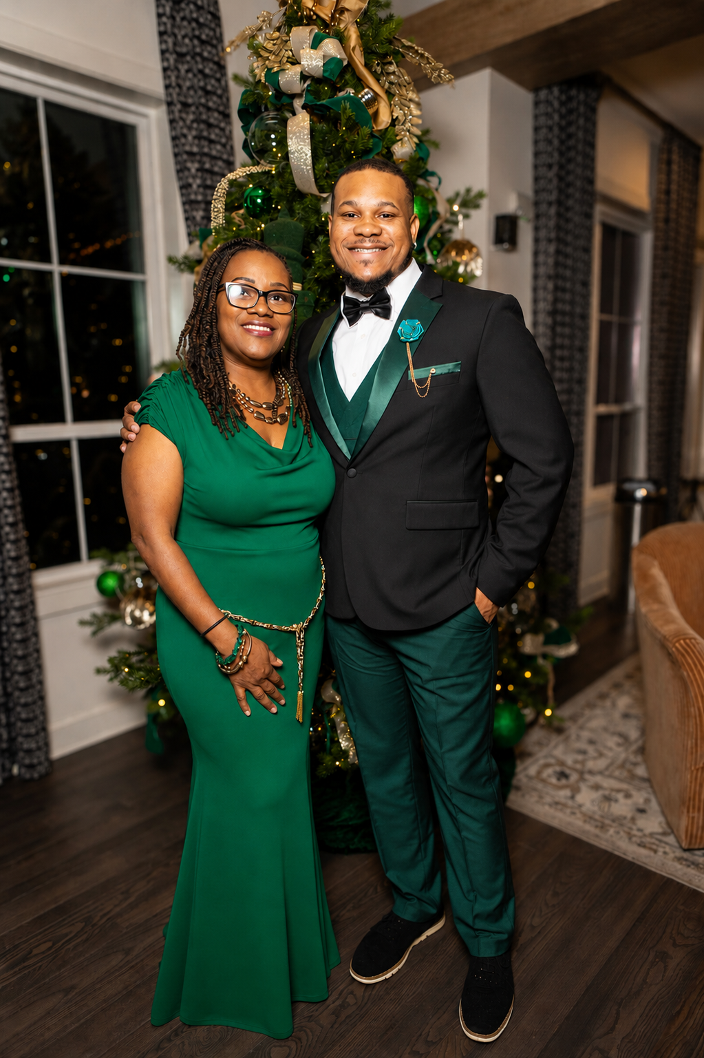 Craig Fowlkes with his mother Paula Wilkins-Goldsmith